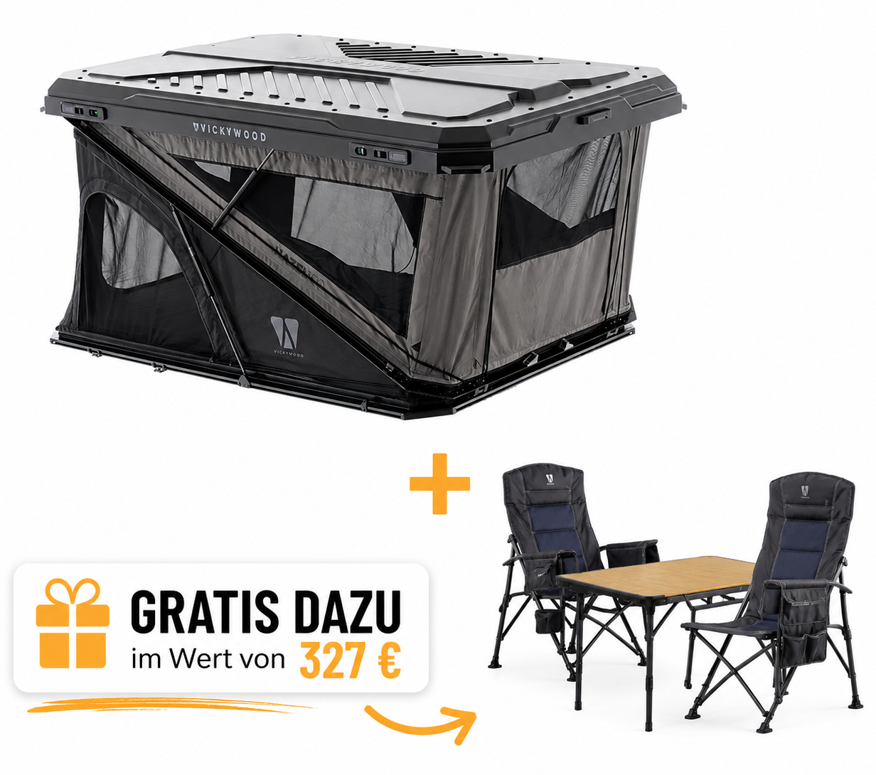 VICKYWOOD Hartschalen Dachzelt HAZEL