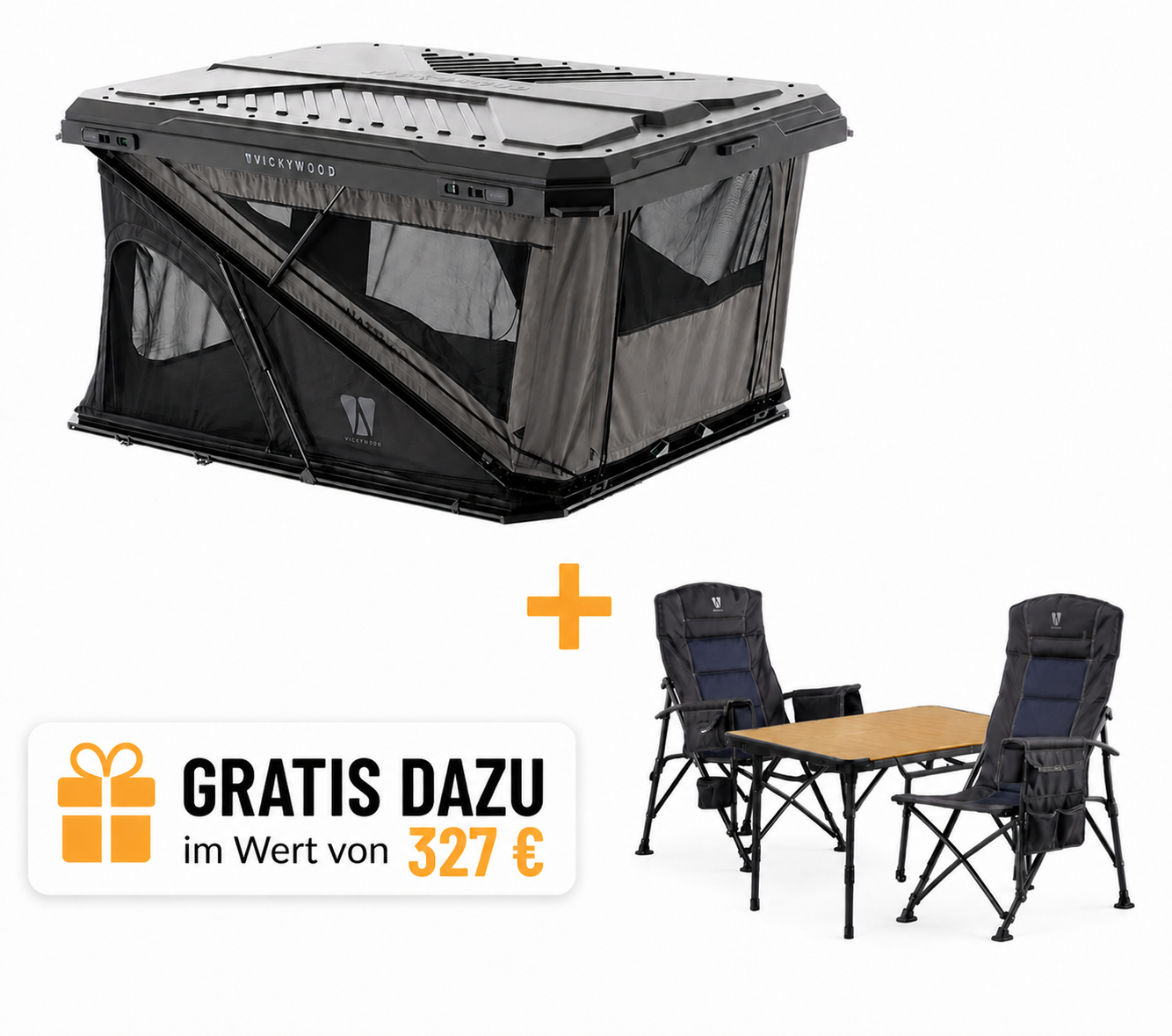 VICKYWOOD Hartschalen Dachzelt HAZEL